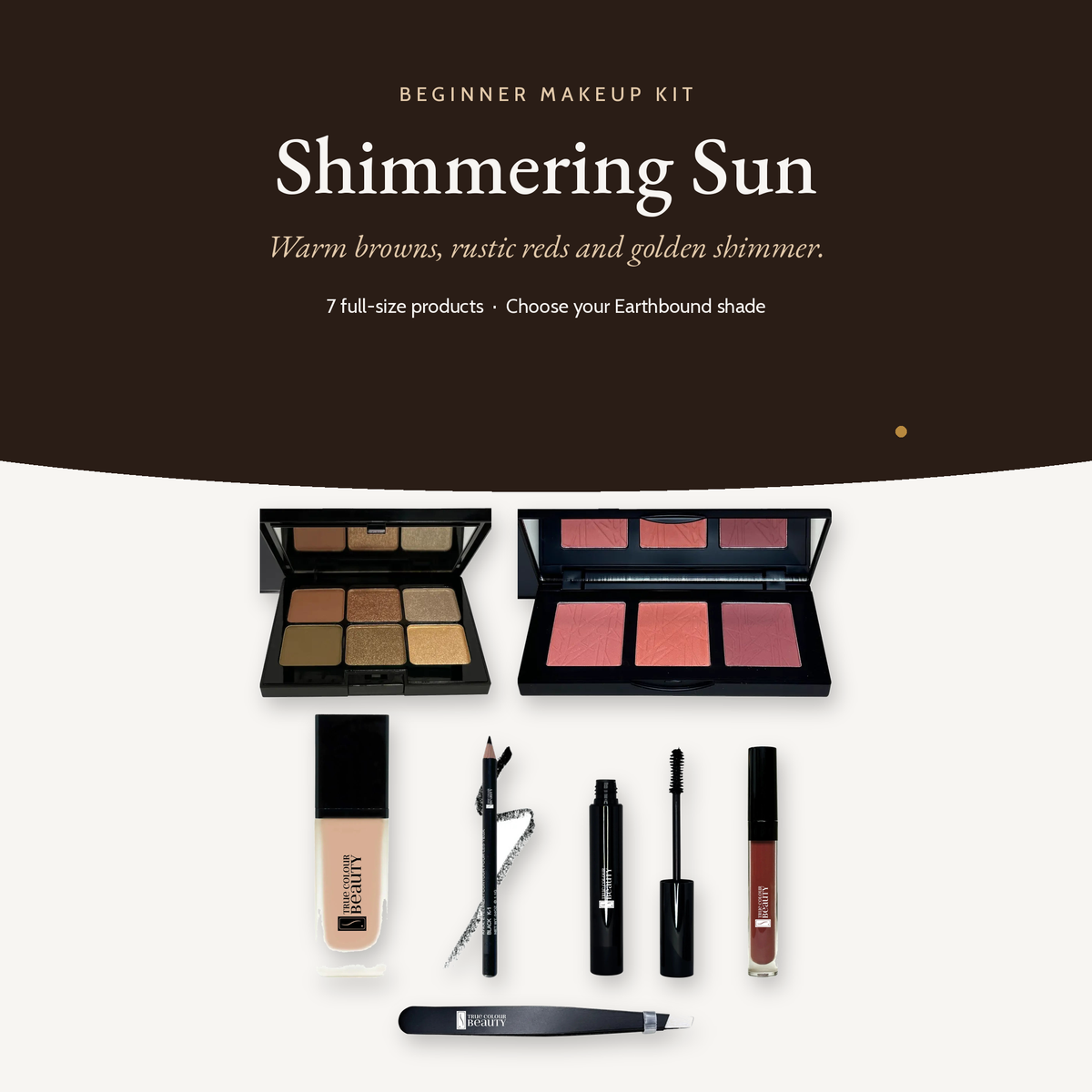 Beginner Makeup Kit Shimmering Sun, kit overview