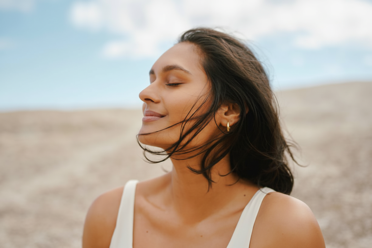 Woman at the beach