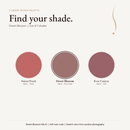 3 Shade Blush Palette shade chart with Desert Blossom selected