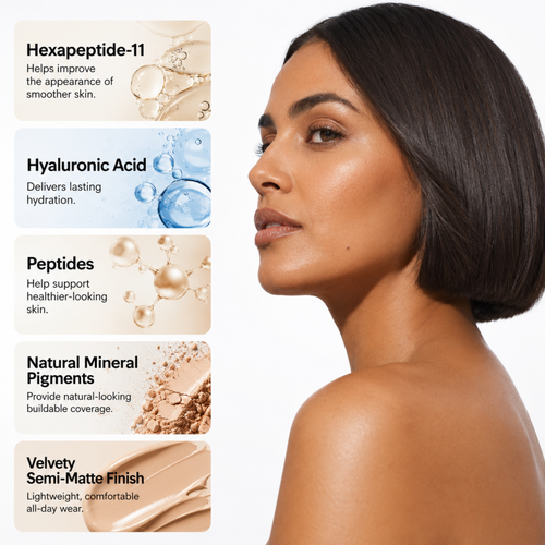 Peptide Foundation 35 Tan Warm - True Colour Beauty