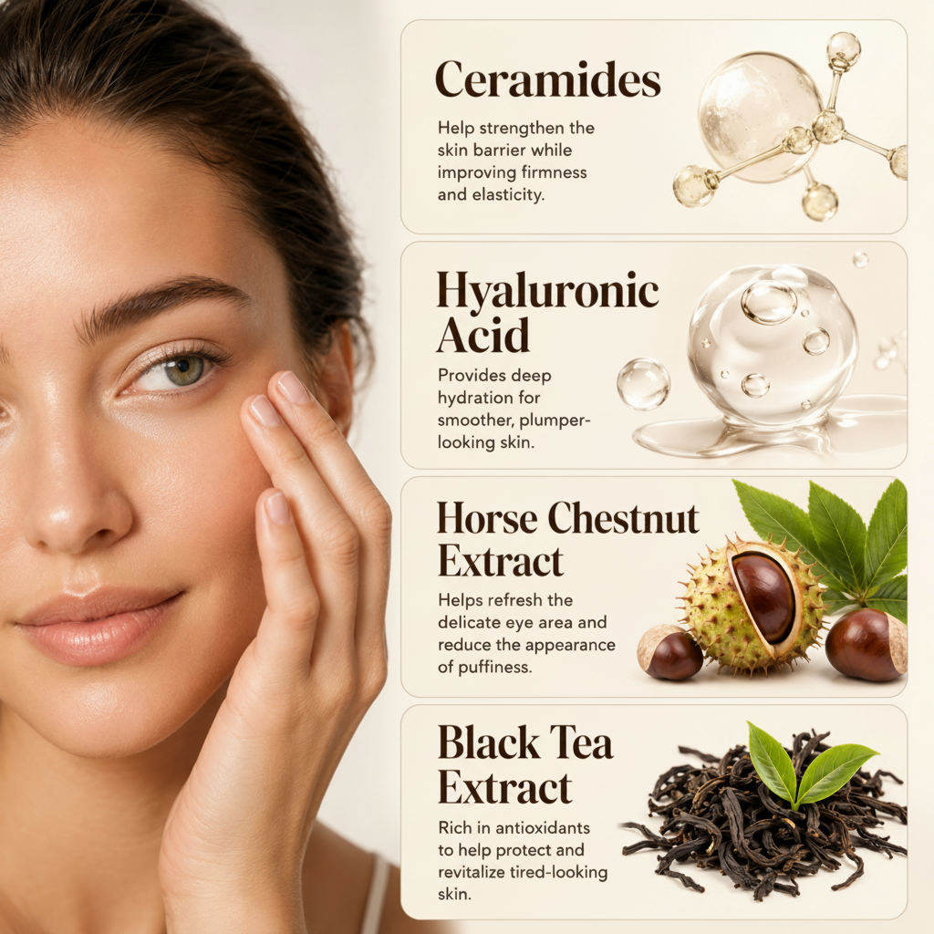 Smoothing Eye Cream with Ceramides for Firmer Skin - True Colour Beaut…