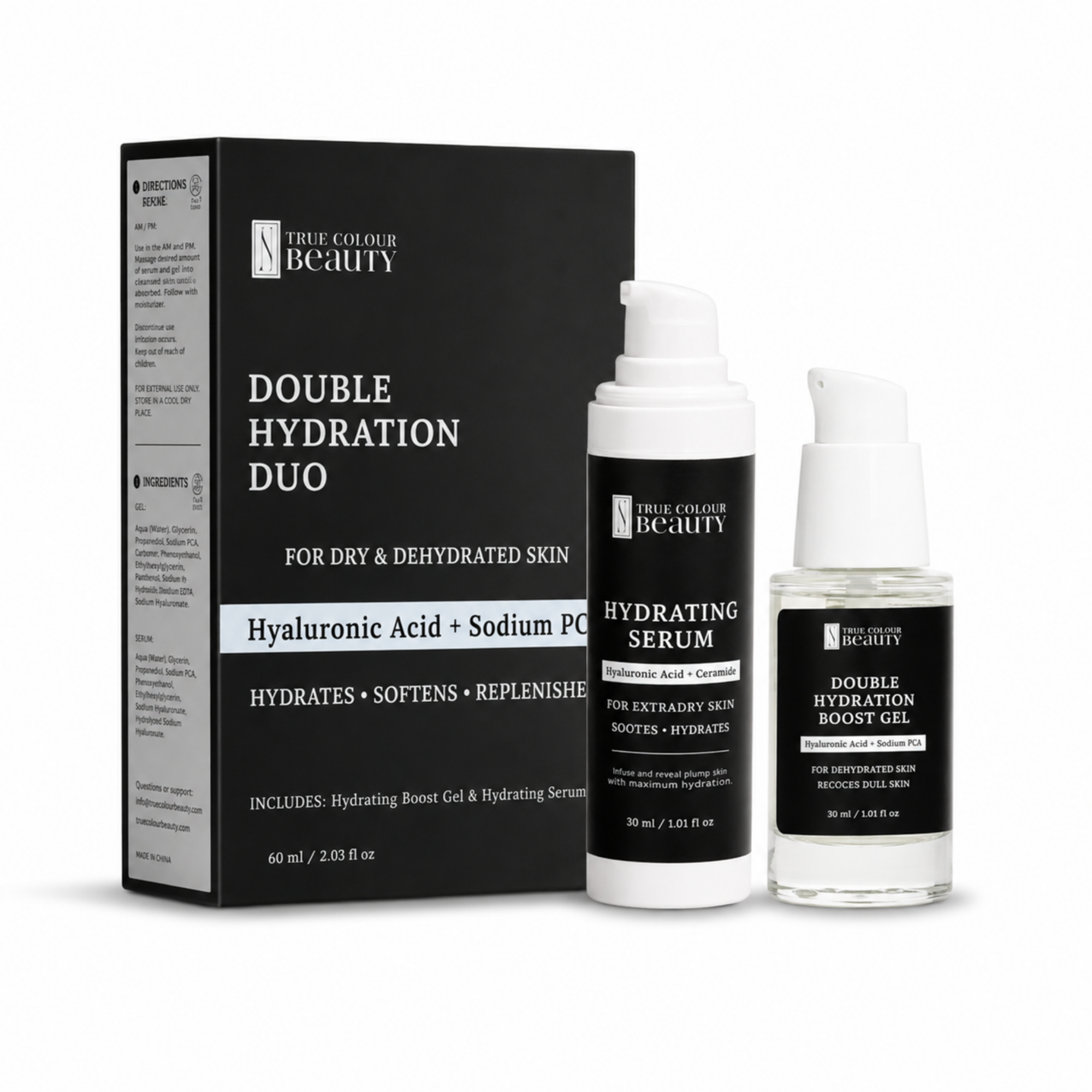 Double Hydration Duo | Hyaluronic Acid Serum + Gel Set