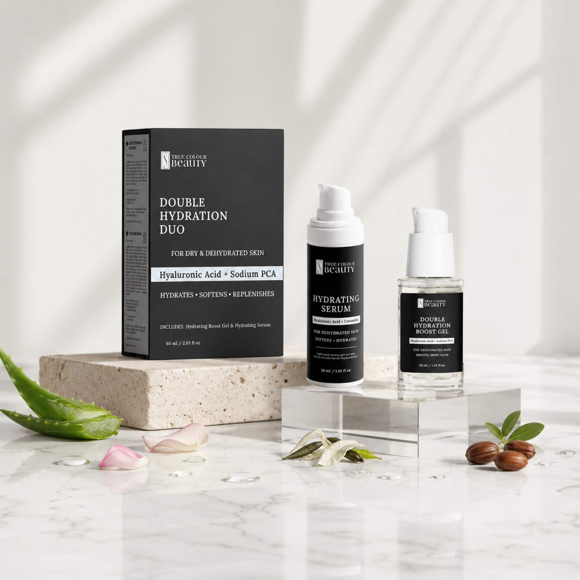 Double Hydration Duo | Hyaluronic Acid Serum + Gel Set
