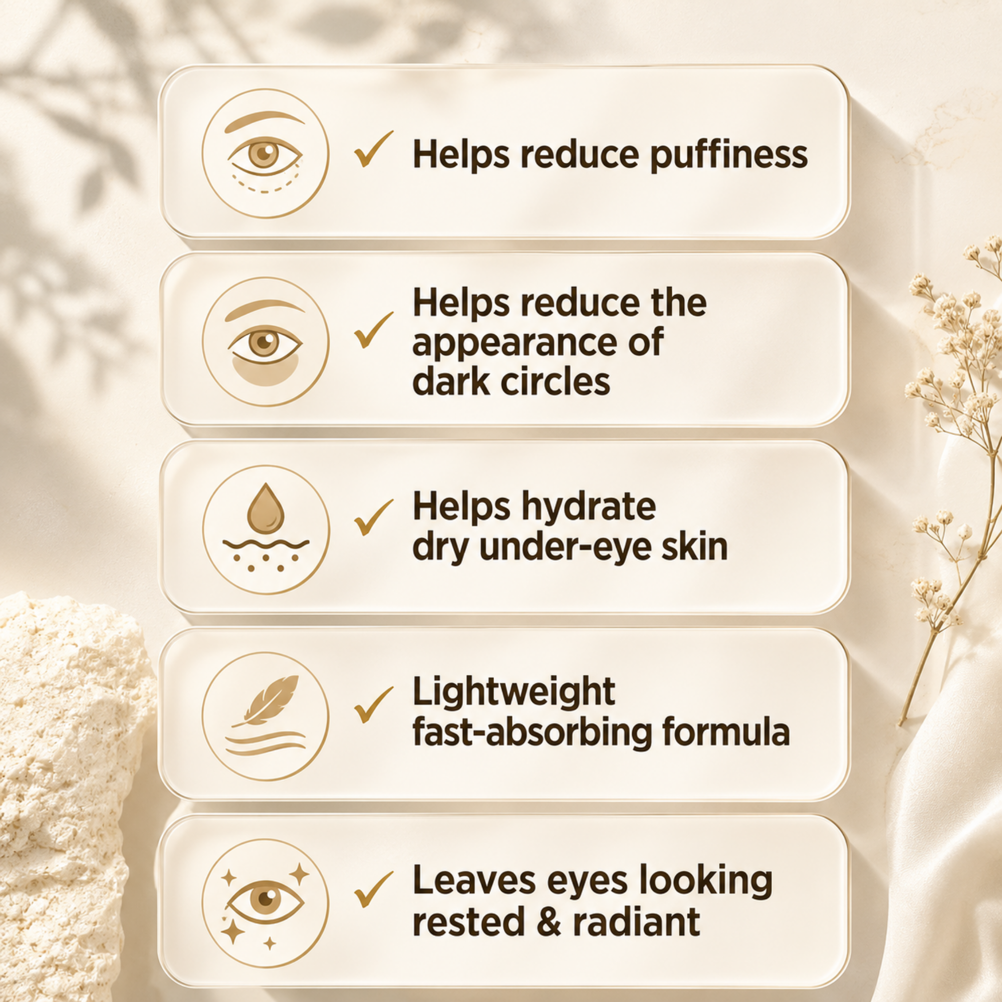 Brightening Eye Cream for Dark Circles and Puffiness
