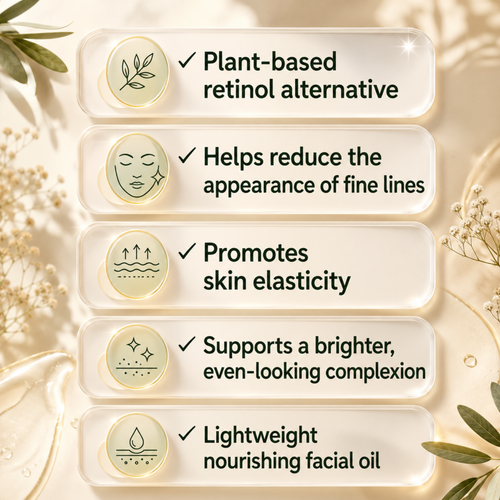 Natural Retinol Alternative Oil Serum with Bakuchiol - True Colour Bea…