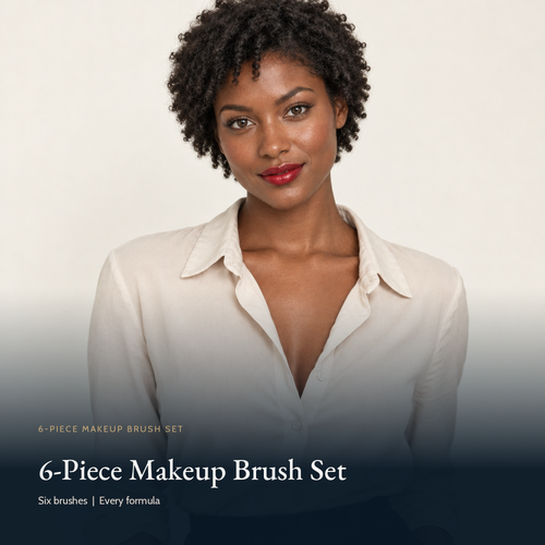 6-Piece Makeup Brush Set by True Colour Beauty