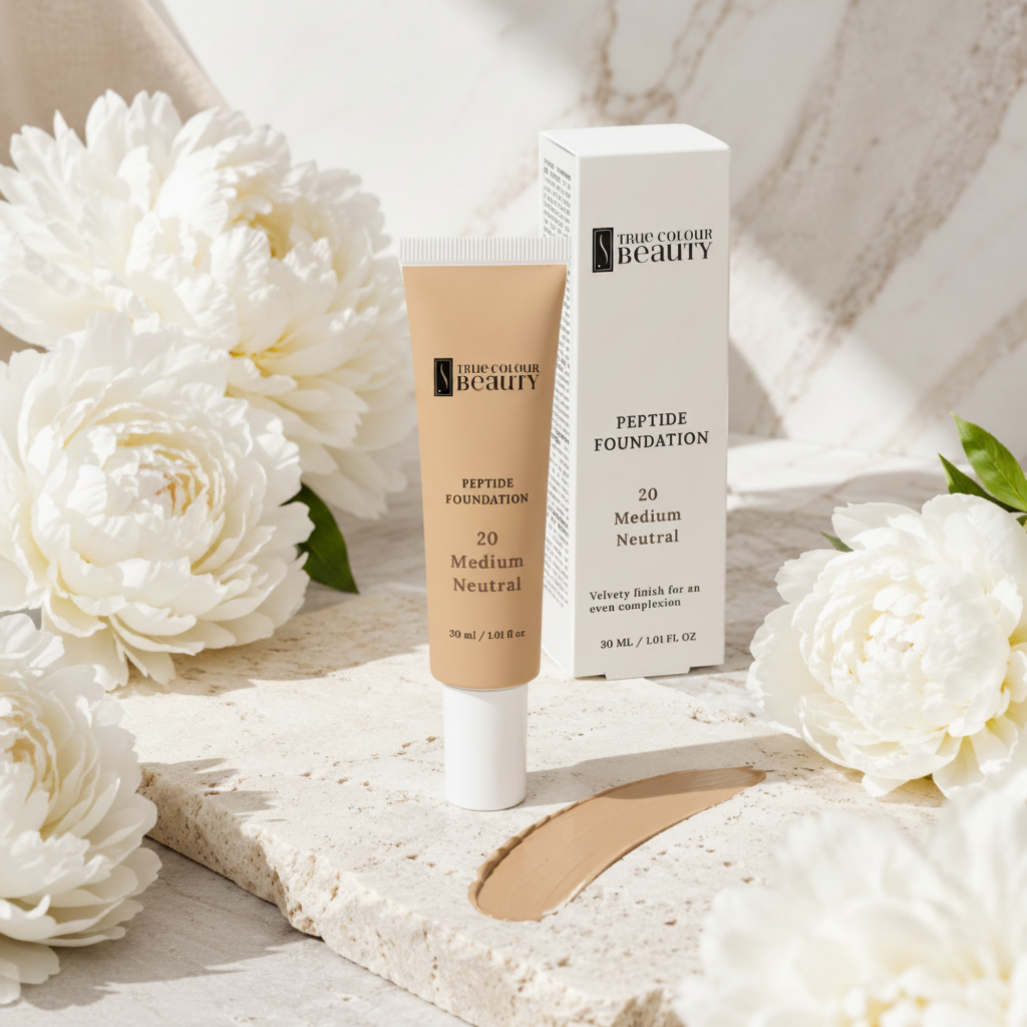 Peptide Foundation 20 Medium Neutral - True Colour Beauty