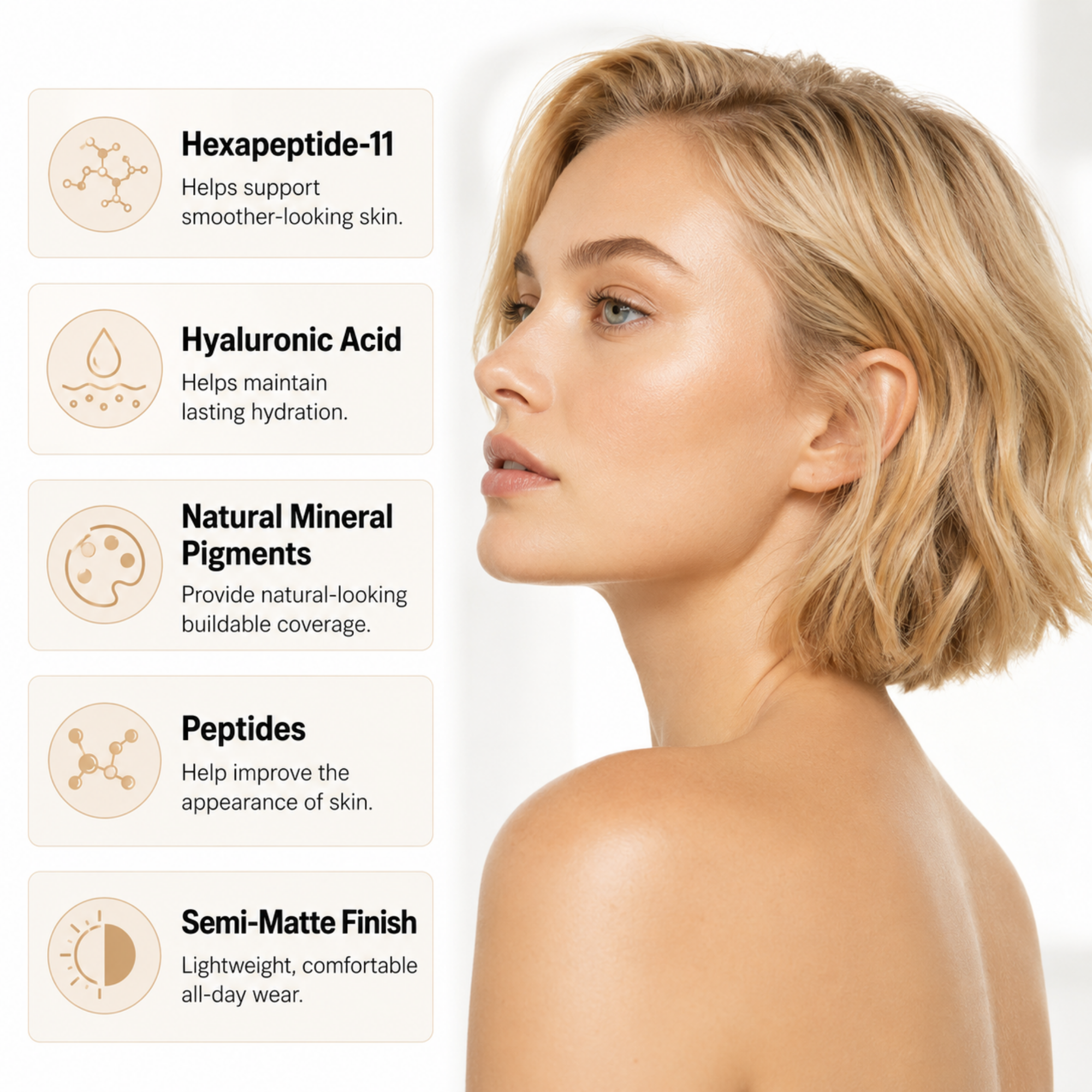 Peptide Foundation | 10 Light Warm