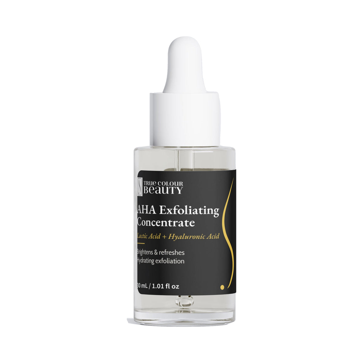 AHA Exfoliating Concentrate bottle, front label