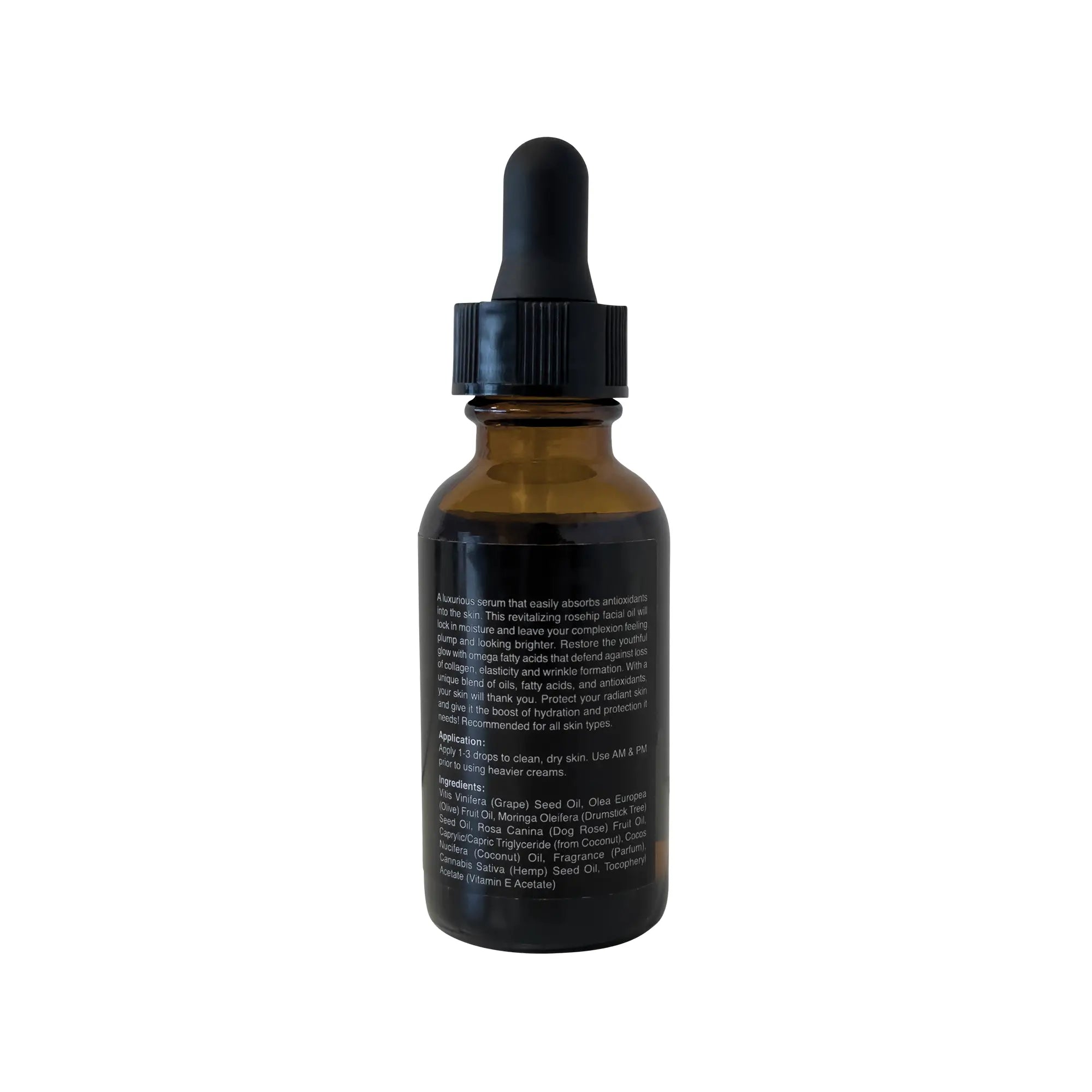 rose gold iol bottle with ingredients