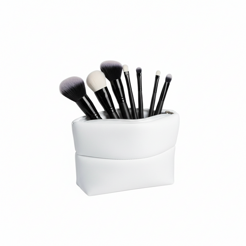 White Quilted Makeup Bag | True Colour Beauty