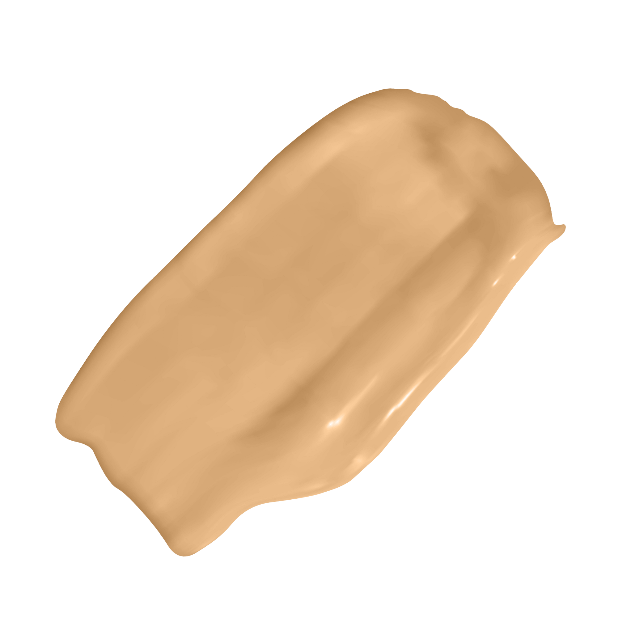 Beige makeup swatch on a white background