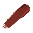 Swatch of red lipstick on a white background