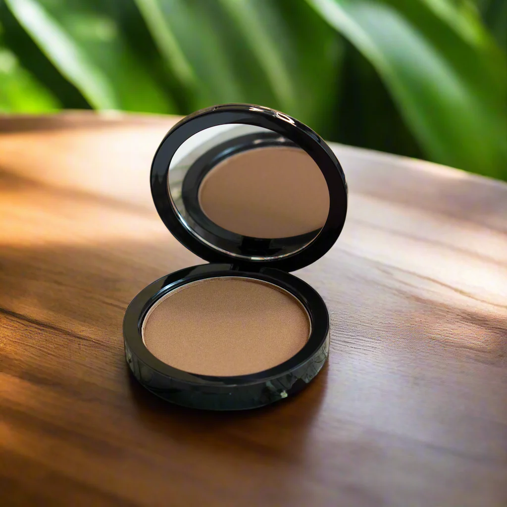 Powder Bronzer with Mirror Compact - Pecan