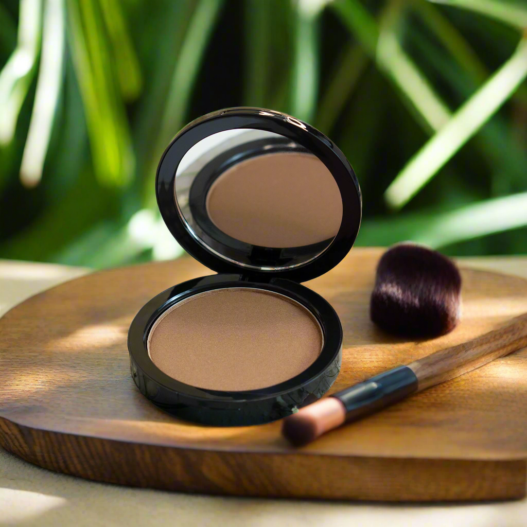 Powder Bronzer with Mirror Compact - Tawny