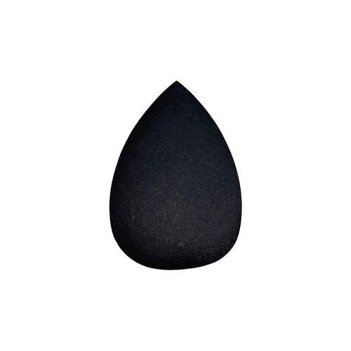 True Touch Air Blender Sponge on a white background, featuring a round bottom and slanted edge for versatile, eco-friendly makeup application.