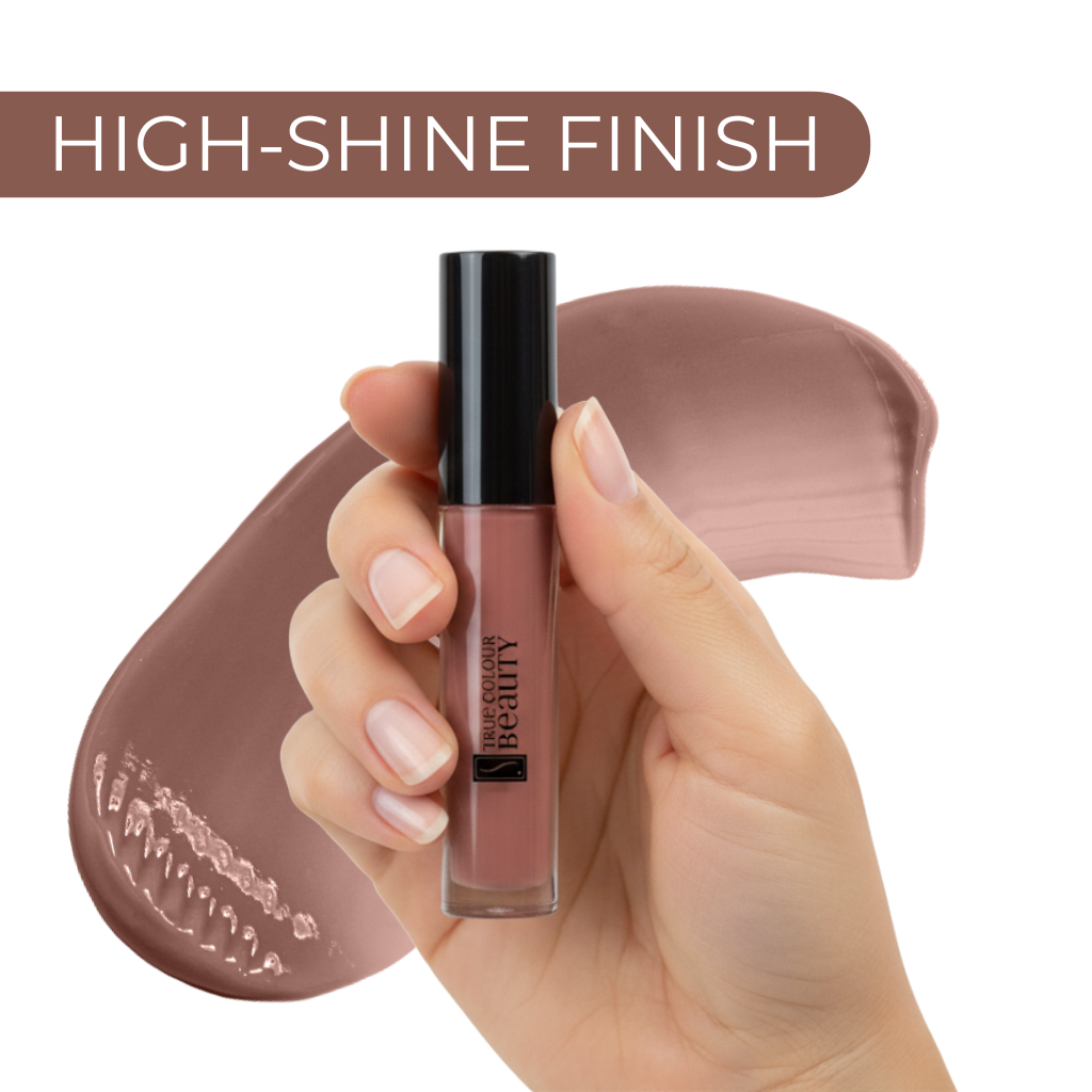high shine finish lip gloss 