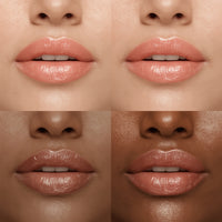 Close-up of lips with different skin tones