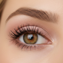 Close-up of a brown eye with makeup