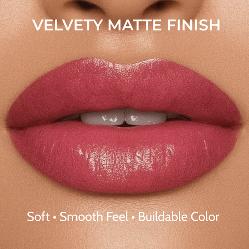Matte Liquid Lip Stain Deep Burgundy | Long-Wearing - True Colour Beauty