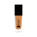 Earthbound Liquid Foundation – Golden Marigold bottle, a cosmetic product offering medium to full coverage with a dewy finish, suitable for all skin types.