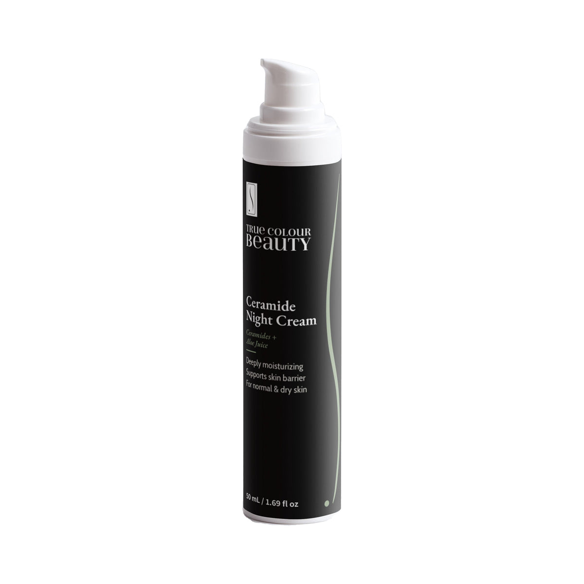 Ceramide Night Cream bottle, front label
