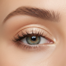 Close-up of a person's eye with makeup