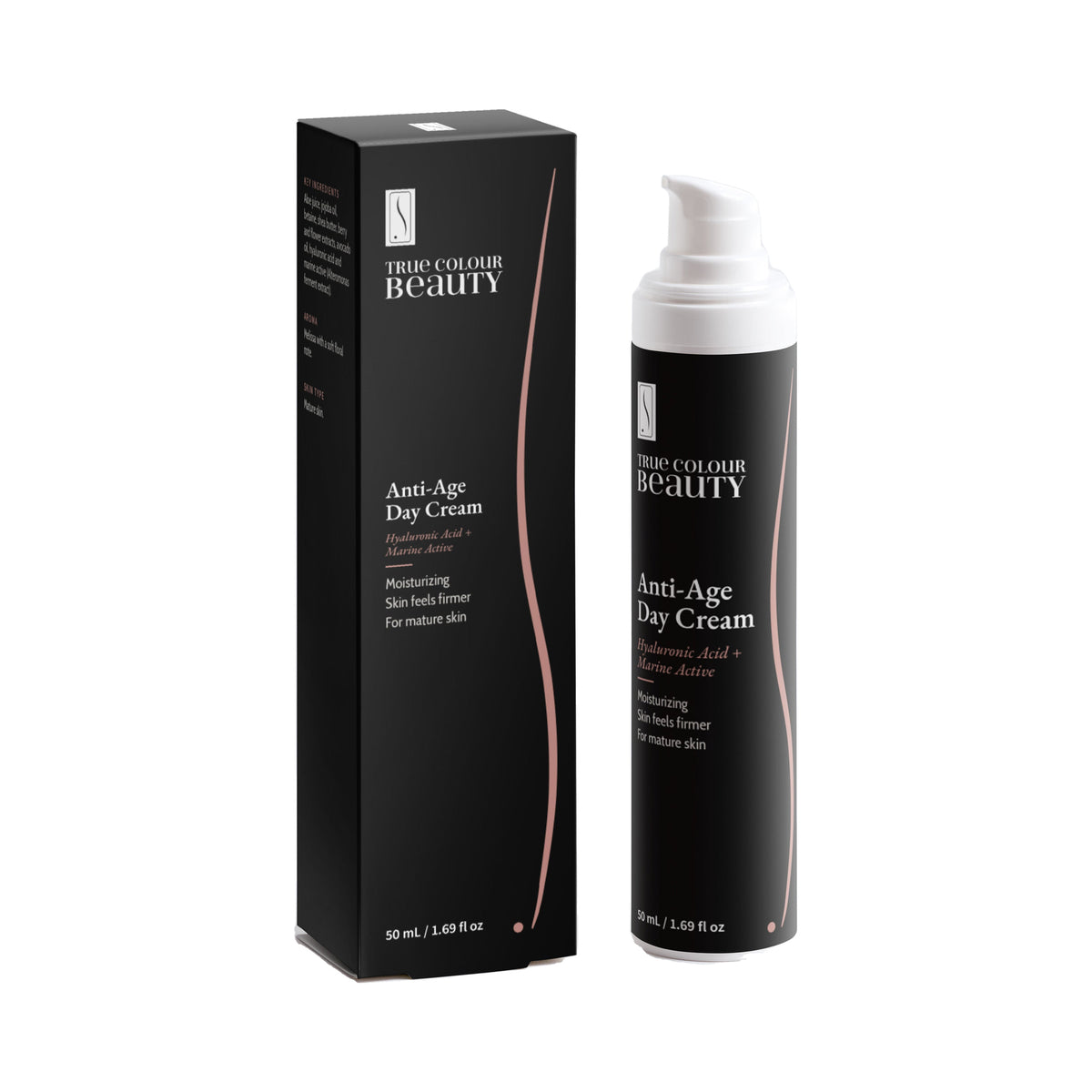 Anti-Age Day Cream, bottle and box, front view