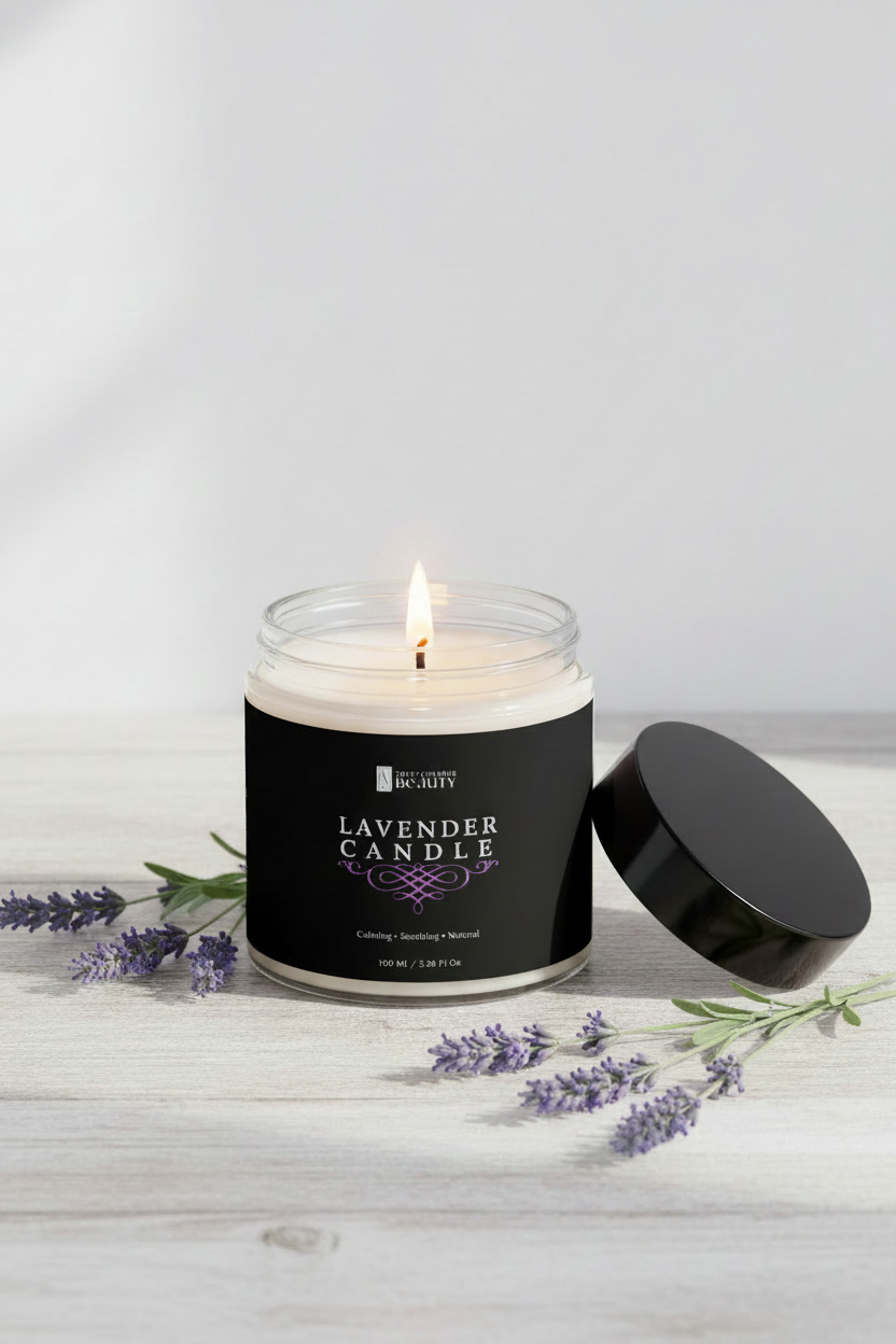 Lavender Soy Candle – Hand-Poured Natural Soy Candle