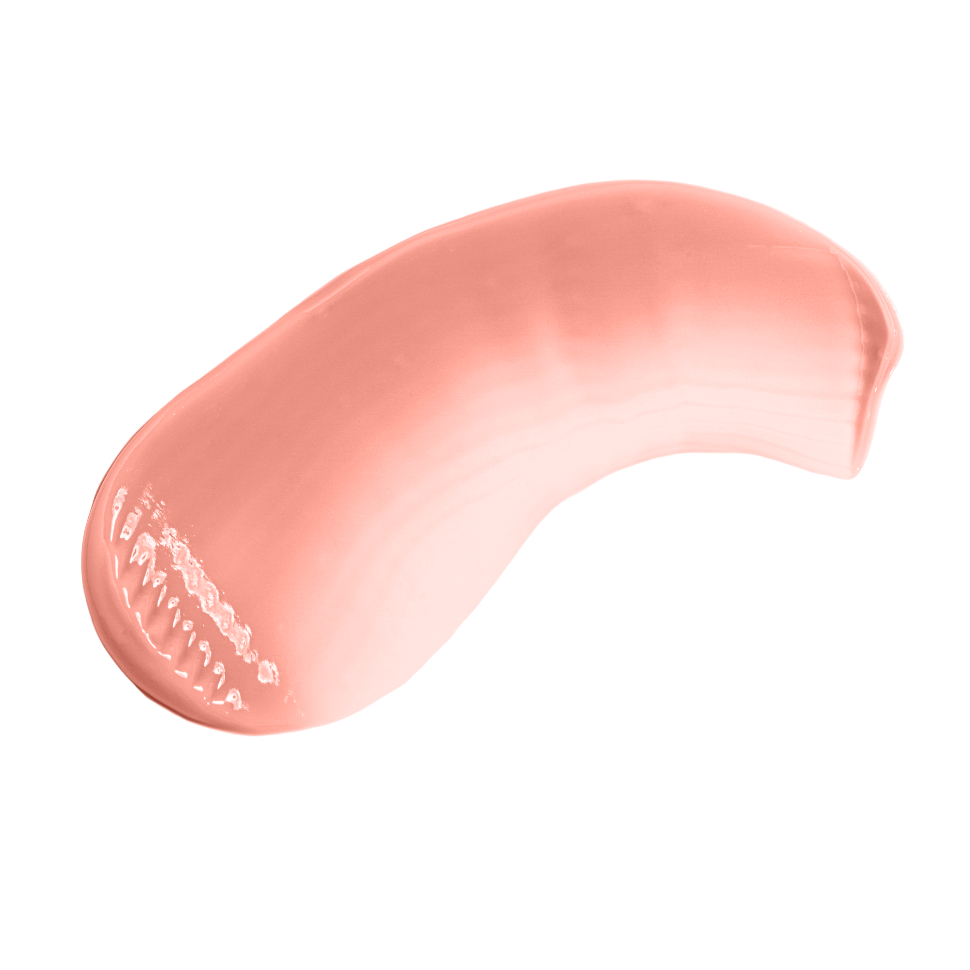 Pink cosmetic product with brand name on a white background