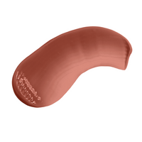 Nude-colored makeup swatch on a white background