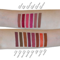 lip liners arm swatches by True Colour Beauty