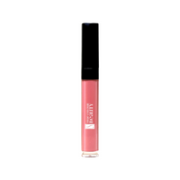 True Coulor Glitz & Glamor Set features a close-up of a pink lip gloss with a black cap, showcasing cruelty-free, sustainable beauty essentials.