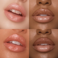 Close-up of lips with different skin tones and lip colors.
