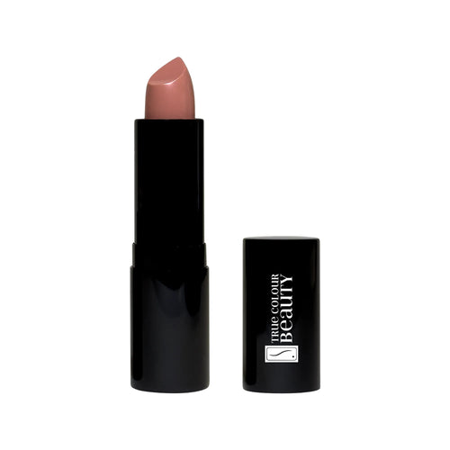 Soft Mocha cream lipstick tube in a warm, earthy mocha shade