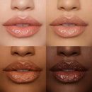 Four close-up images of lips with different skin tones and lip colors.