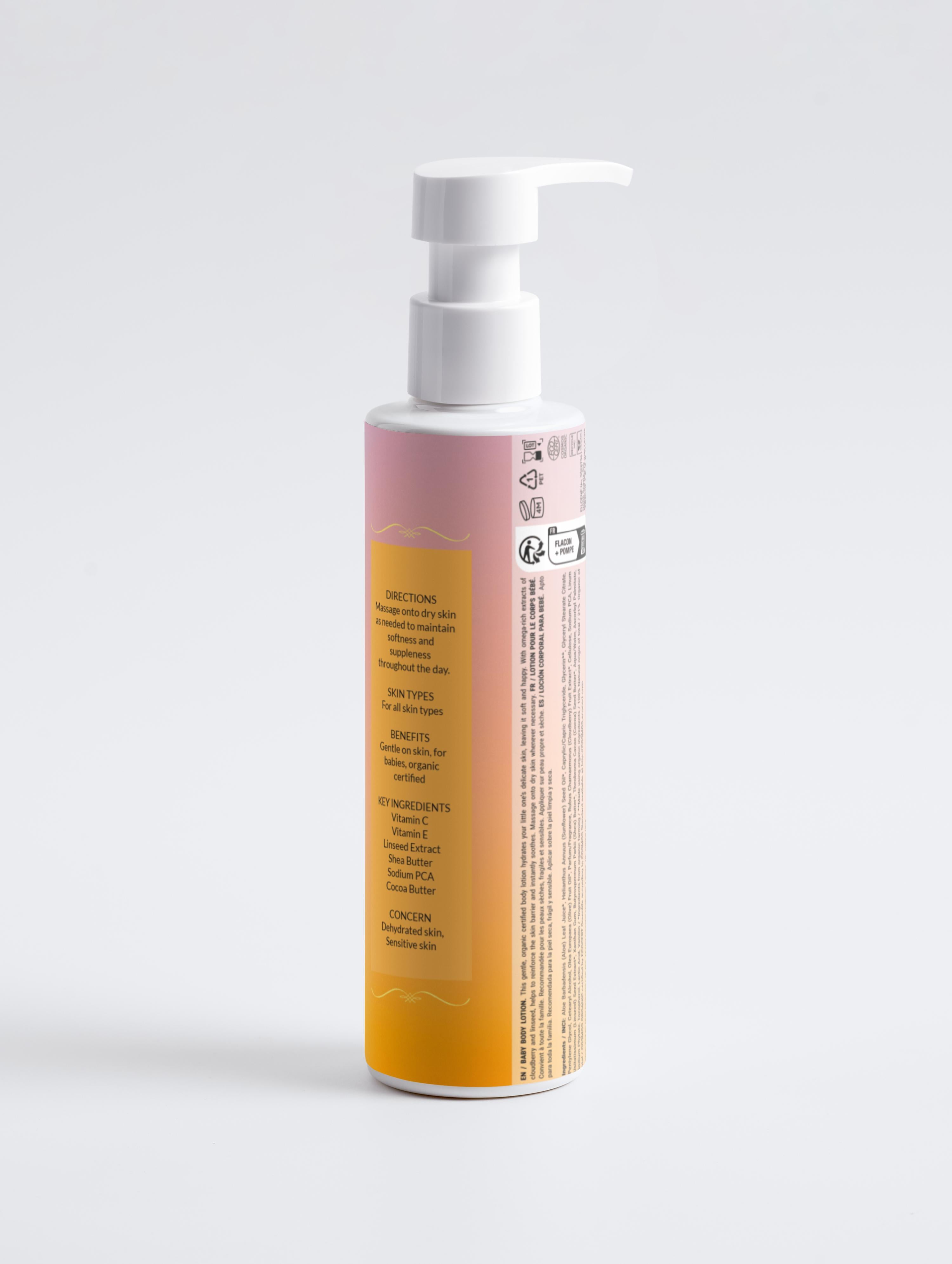Organic Baby Body Lotion | Gentle Moisturizer with Shea Butter