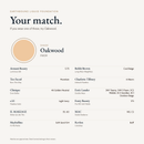 Earthbound Liquid Foundation shade match card for Oakwood FK109. Similar shades include Fenty Beauty 175, MAC W2 and C2, Estée Lauder Double Wear 3W1 Tawny and 3C2 Pebble, Maybelline Fit Me Soft Sand 124 and Clinique 46 Golden Neutral.