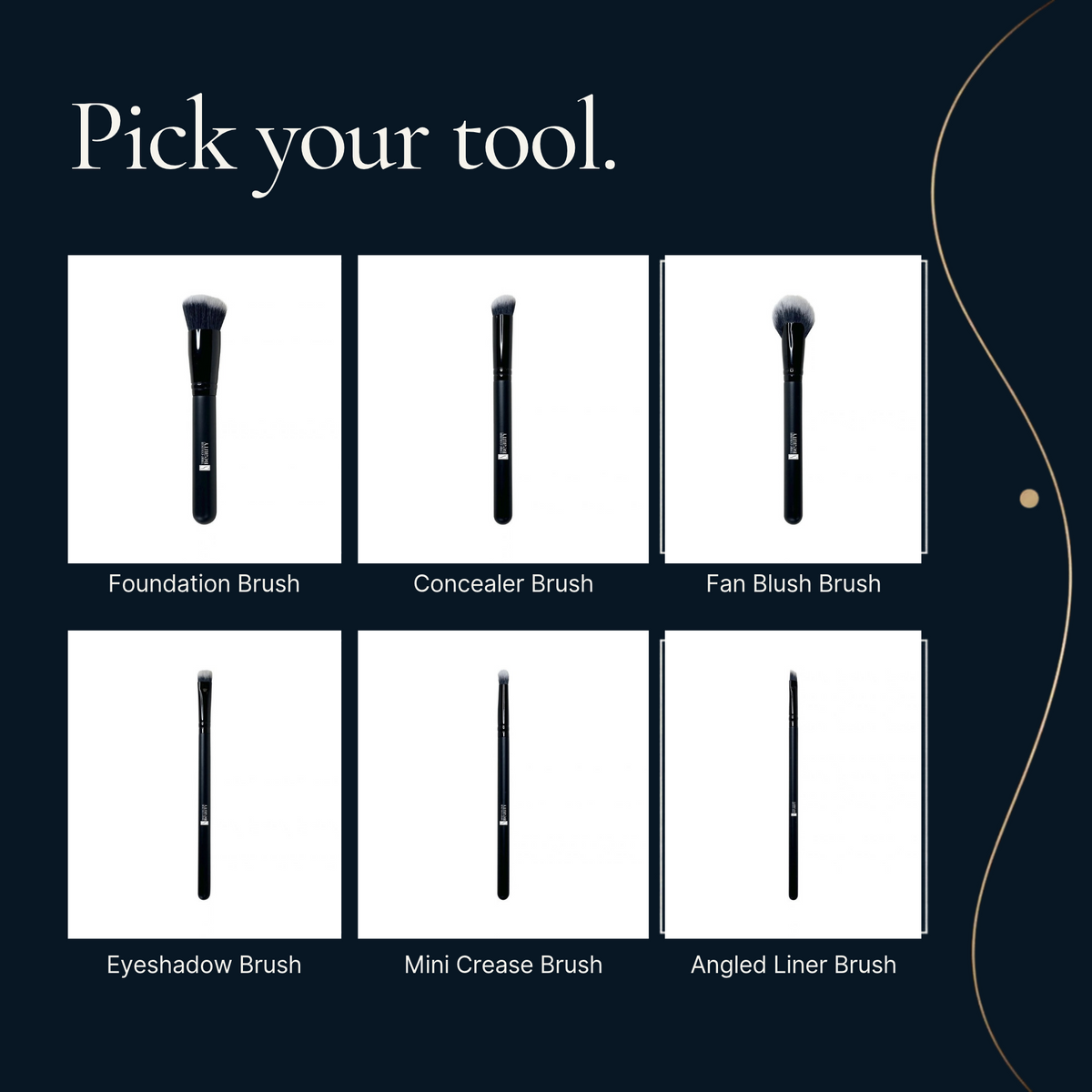 True Colour Beauty makeup brushes