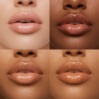 Close-up of lips with different skin tones and lip colors.