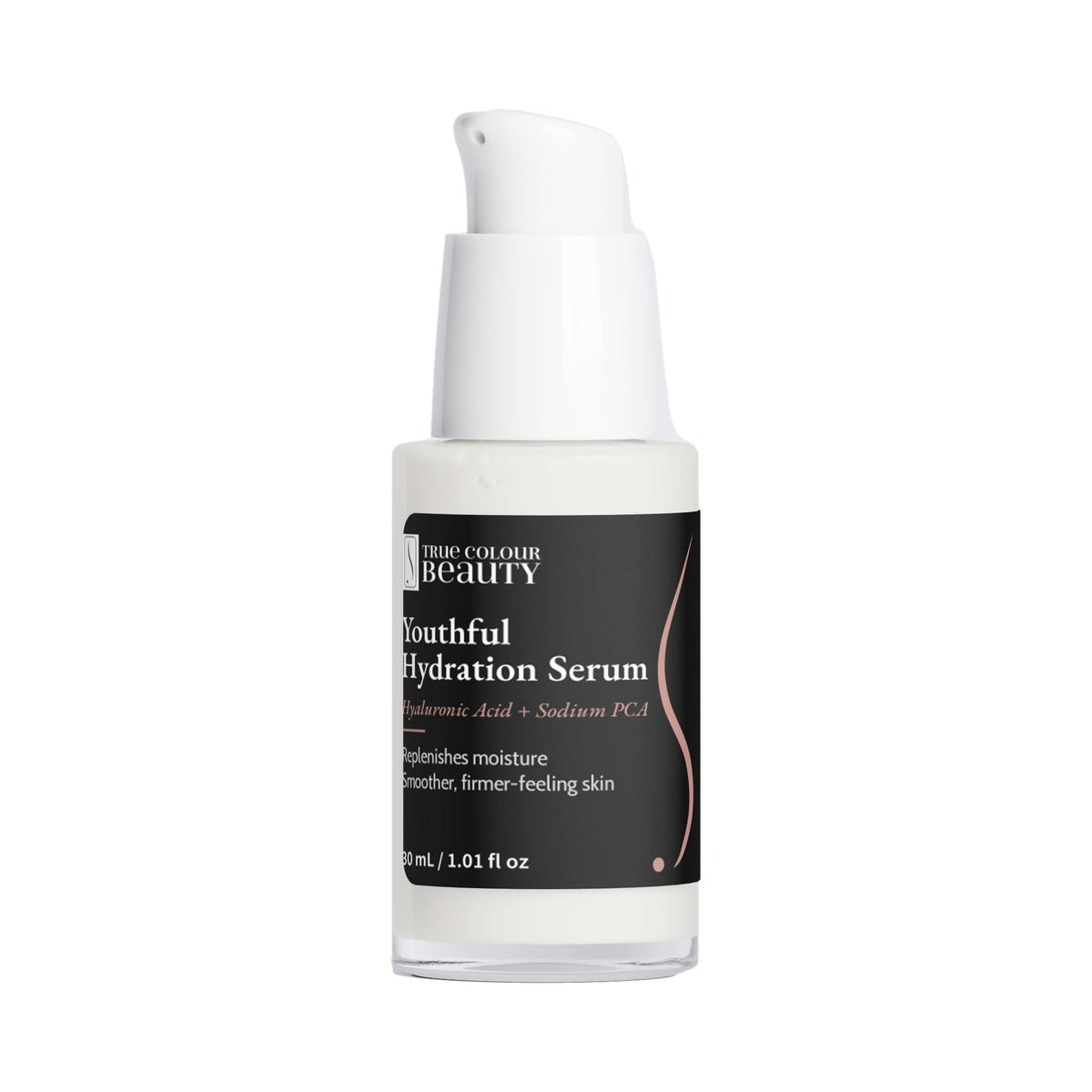 Youthful Hydration Serum bottle, front label