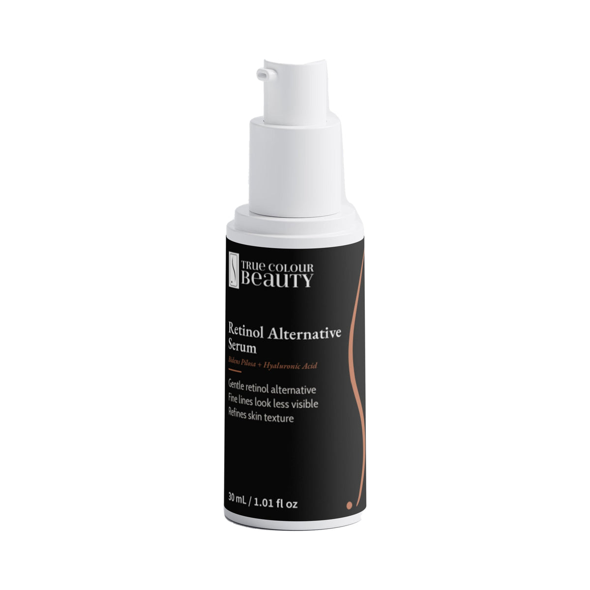 Retinol Alternative Serum bottle, front label