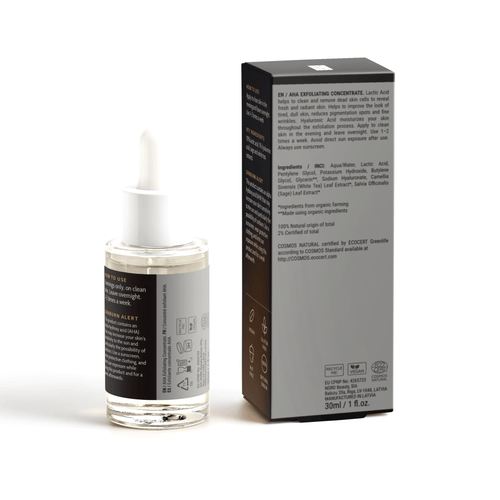 AHA Exfoliating Concentrate, pack and label