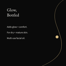 All-In-One Facial Oil: Adds glow + comfort. For dry + mature skin. Multi-use facial oil.