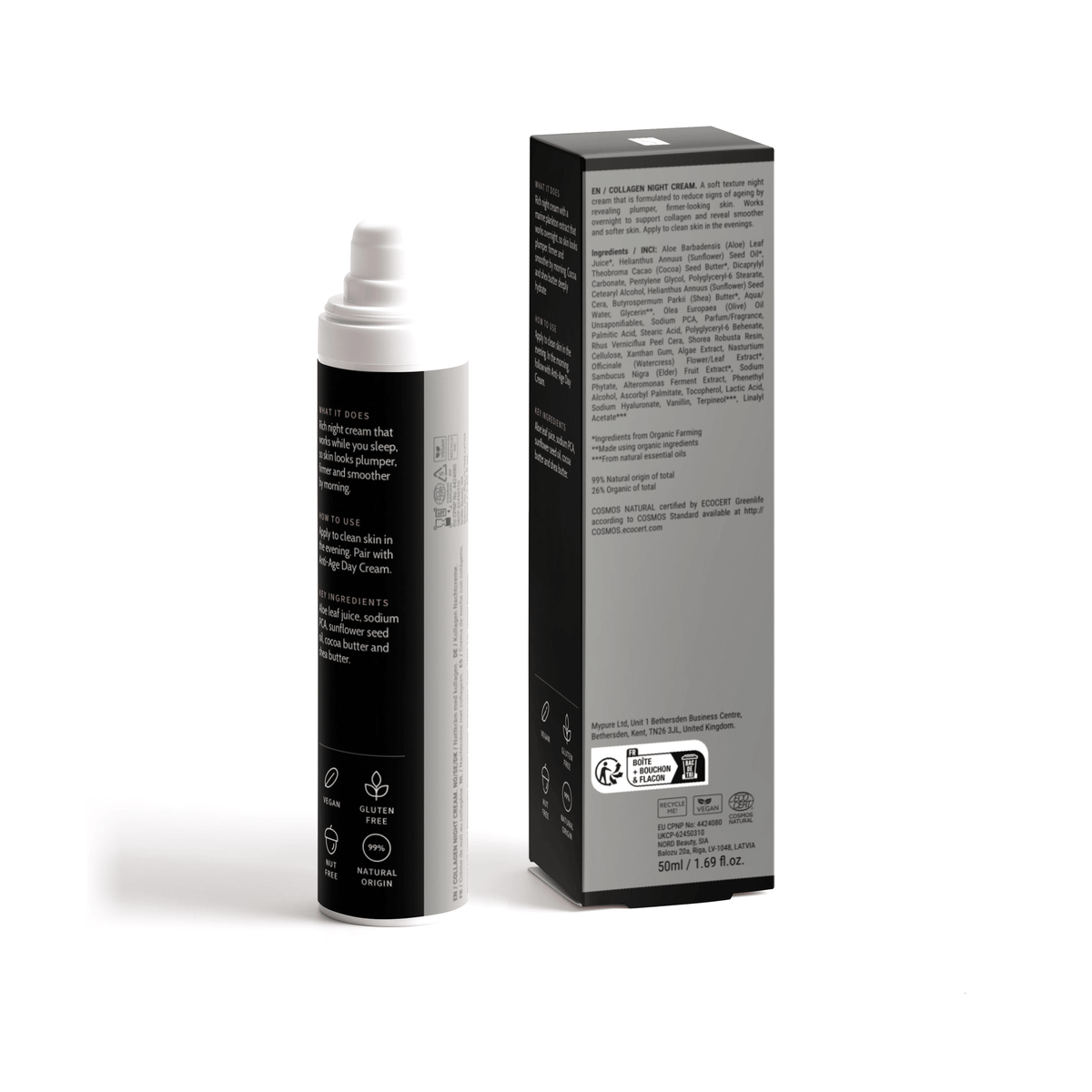 Anti-Age Night Cream, pack and label