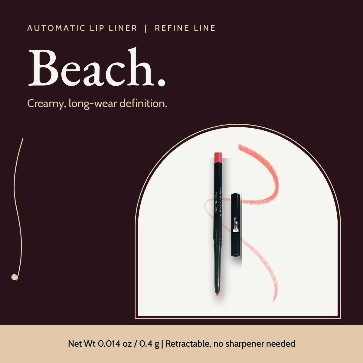 Automatic Lip Liner, Beach by True Colour Beauty