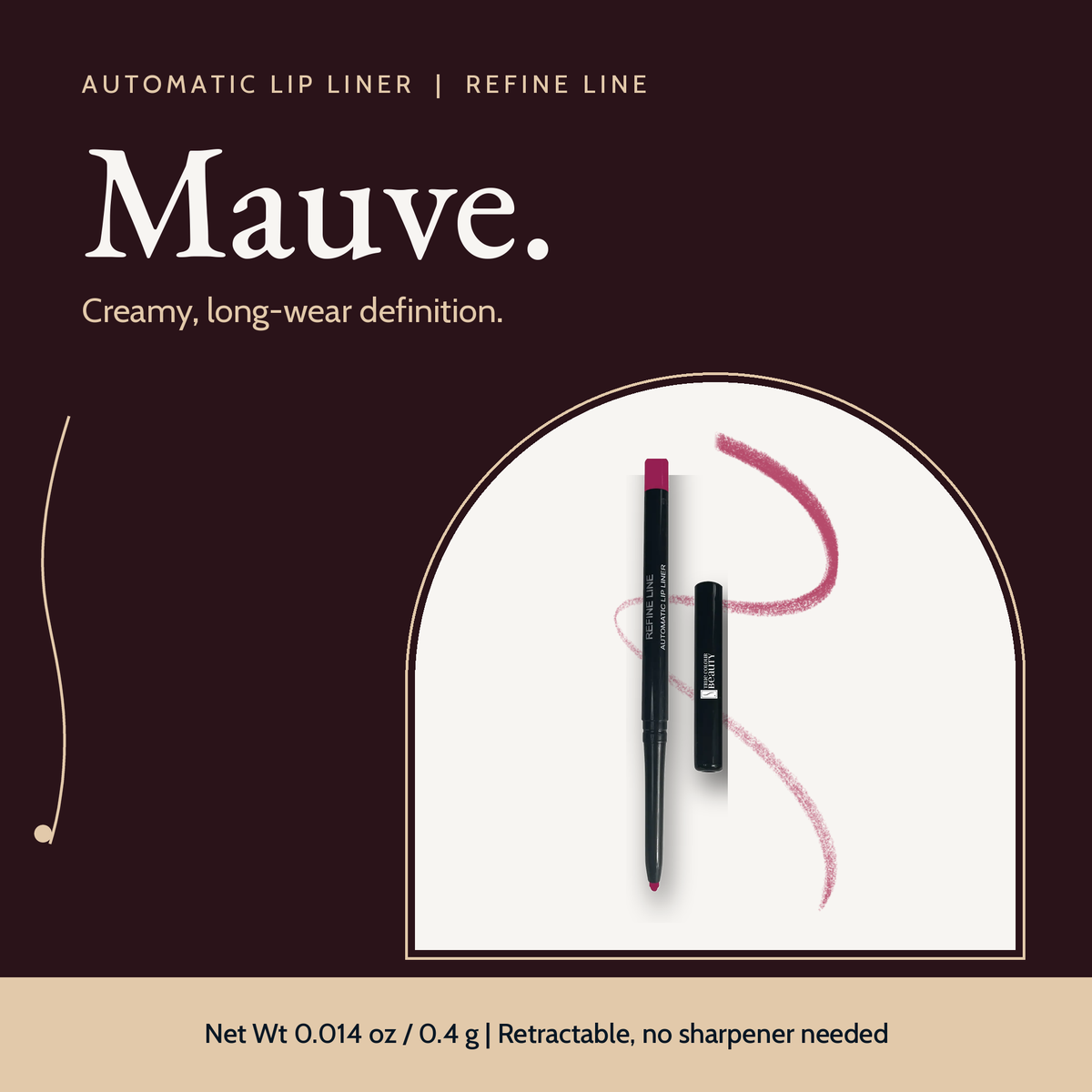 Automatic Lip Liner, Mauve by True Colour Beauty