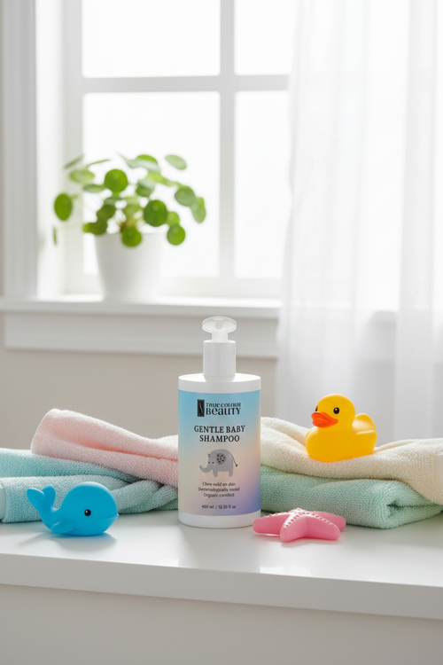 Baby shampoo with bath toys