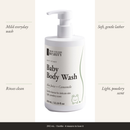 Soft Start Baby Body Wash bottle with four benefits