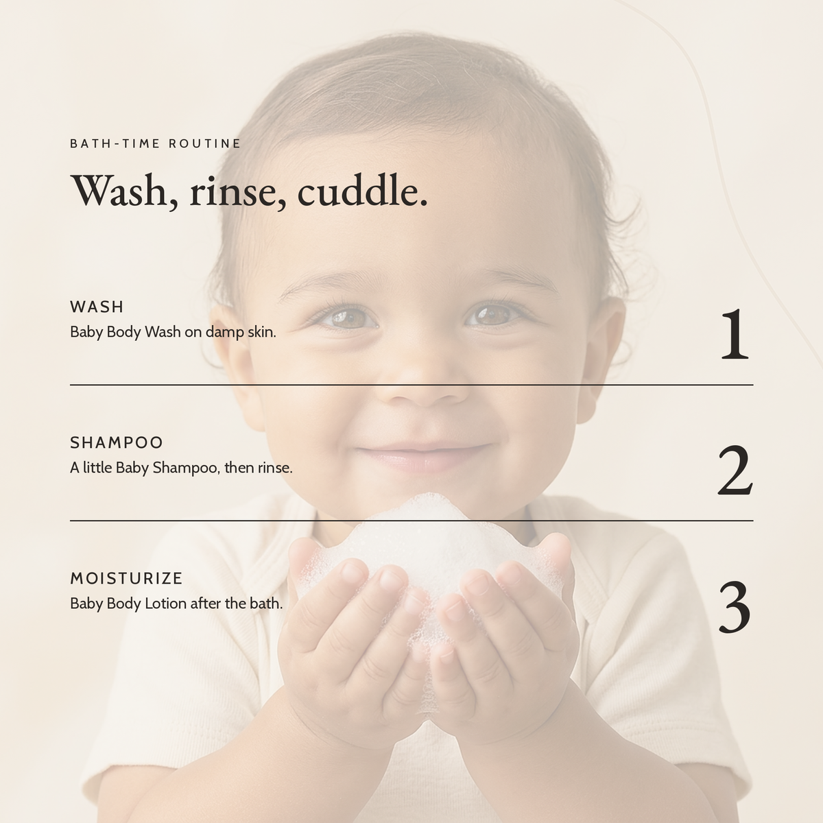 Routine with Soft Start Baby Body Wash